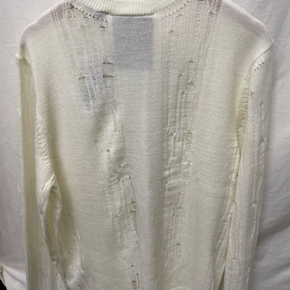 ADIDAS Women's Blue Version knit sweater cloud white Size L New/tags - Picture 3 of 5